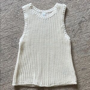 Old Navy Cream Knit Tank Top
